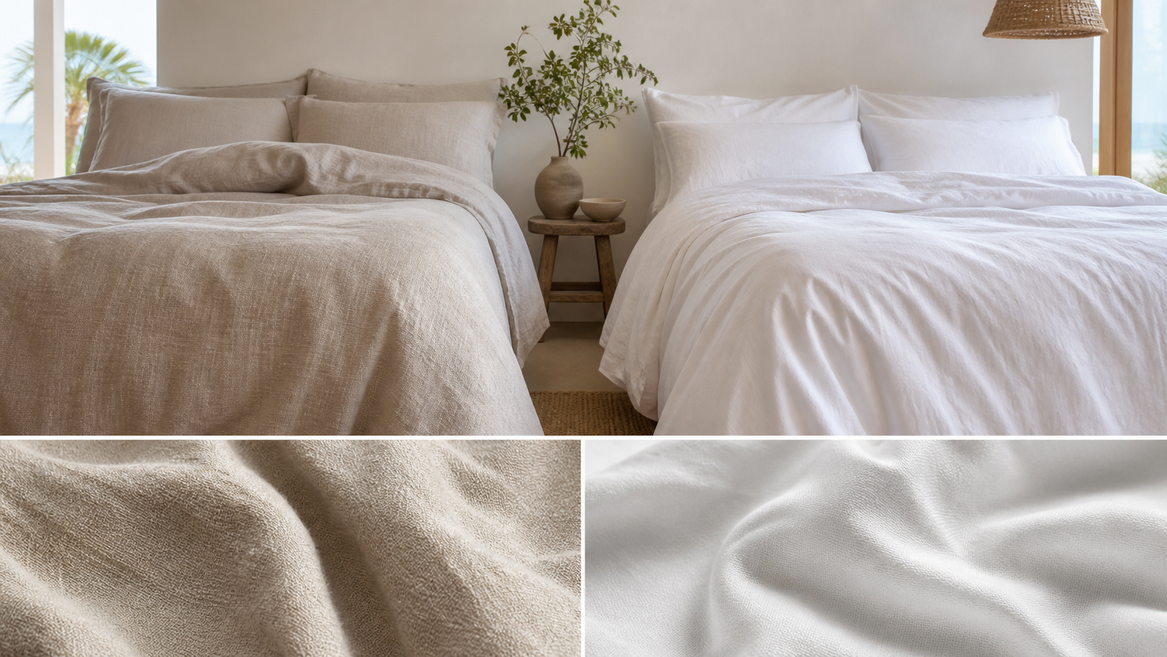 Linen vs Cotton Sheets shown as a practical comparison