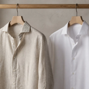 Linen vs Cotton Shirt shown in a practical side-by-side comparison