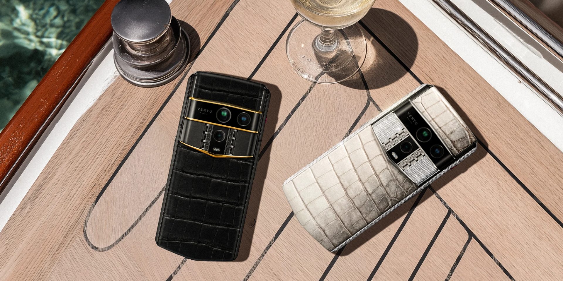 A luxury mobile phone placed next to a high-end watch, symbolising premium quality.
