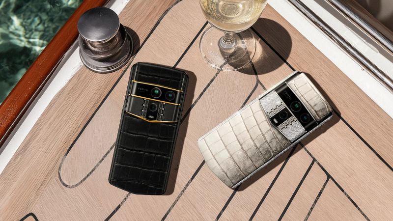 A high-end business smartphone displaying its sophisticated interface.