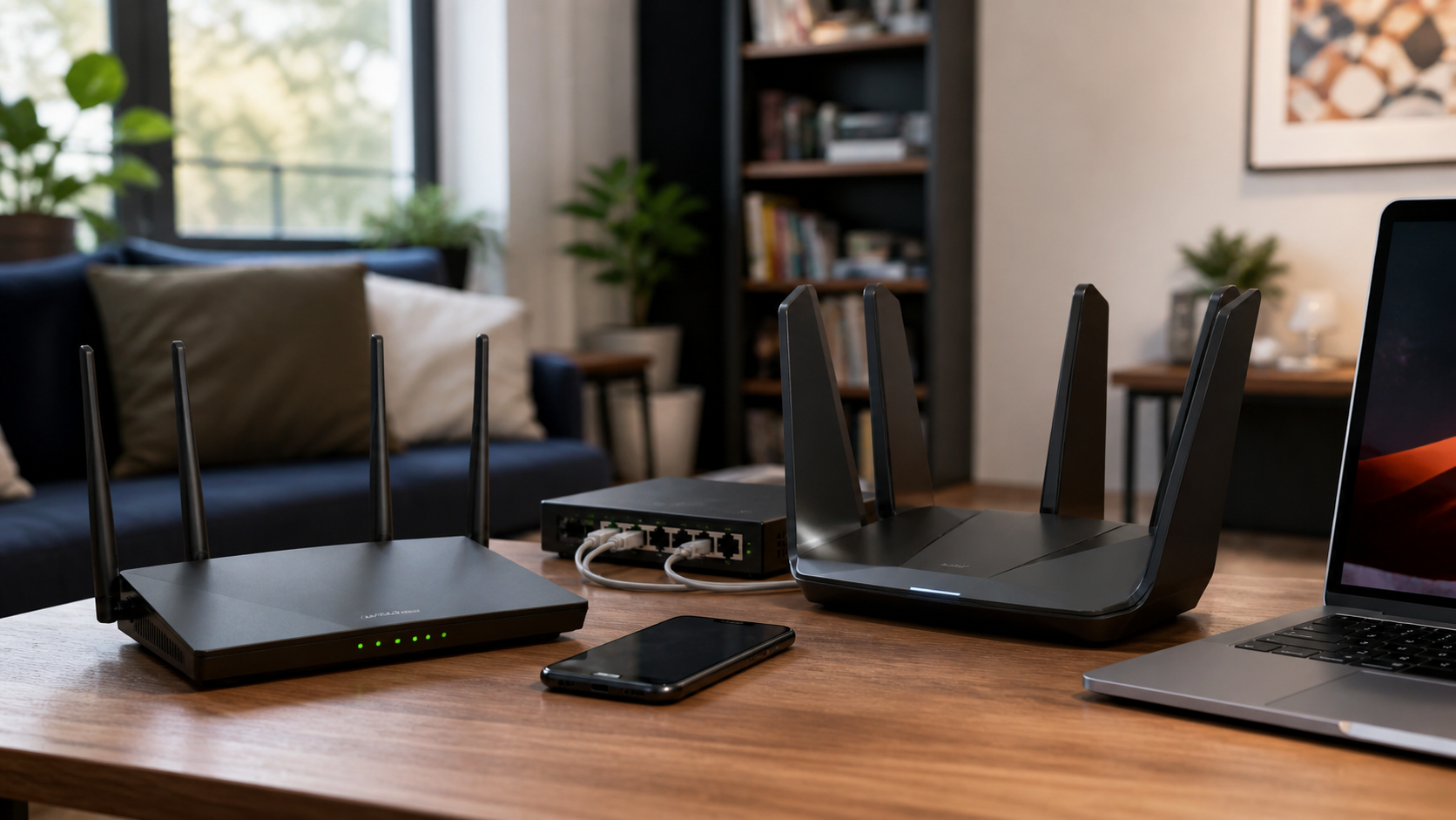 Wi-Fi 6 vs Wi-Fi 7 shown as a practical side-by-side comparison