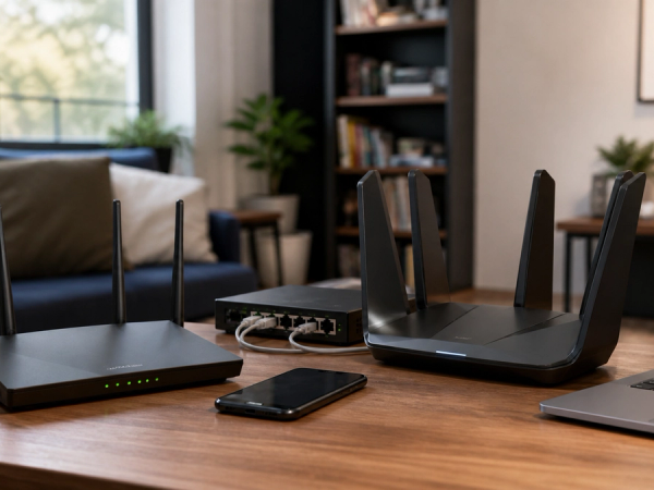 Wi-Fi 6 vs Wi-Fi 7 shown as a practical side-by-side comparison