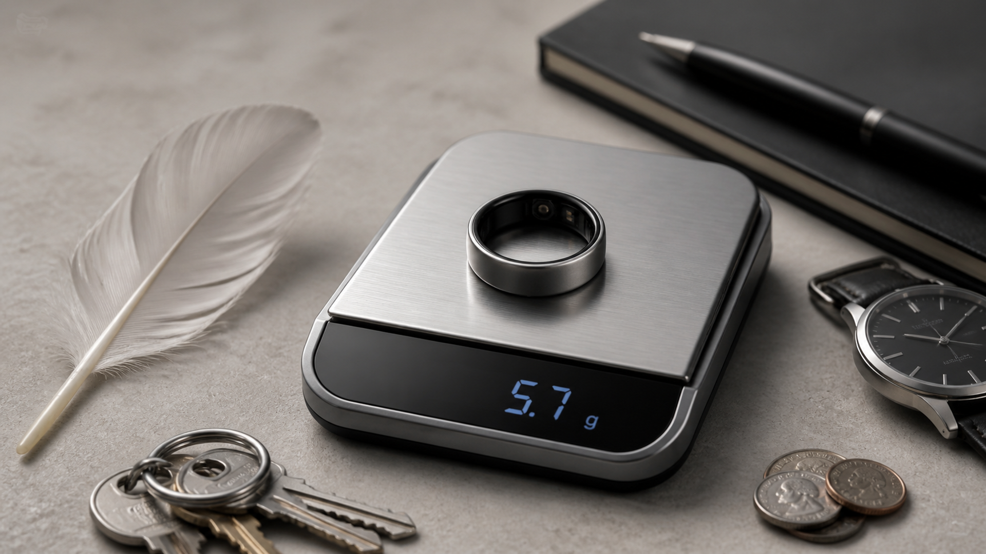 Editorial decision scene for Lightweight Smart Ring: What VERTU AI Aura's 5.7 g Means, illustrating the product category without depicting an exact VERTU configuration