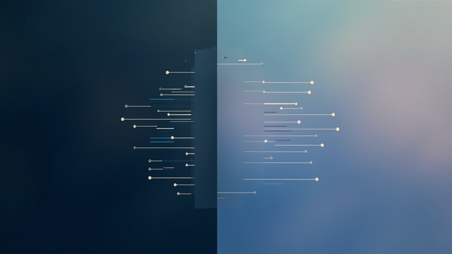 On-device AI vs cloud AI executive privacy comparison — abstract data flow nodes on deep navy and lavender gradient