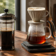 French Press vs Pour Over shown in a practical side-by-side comparison