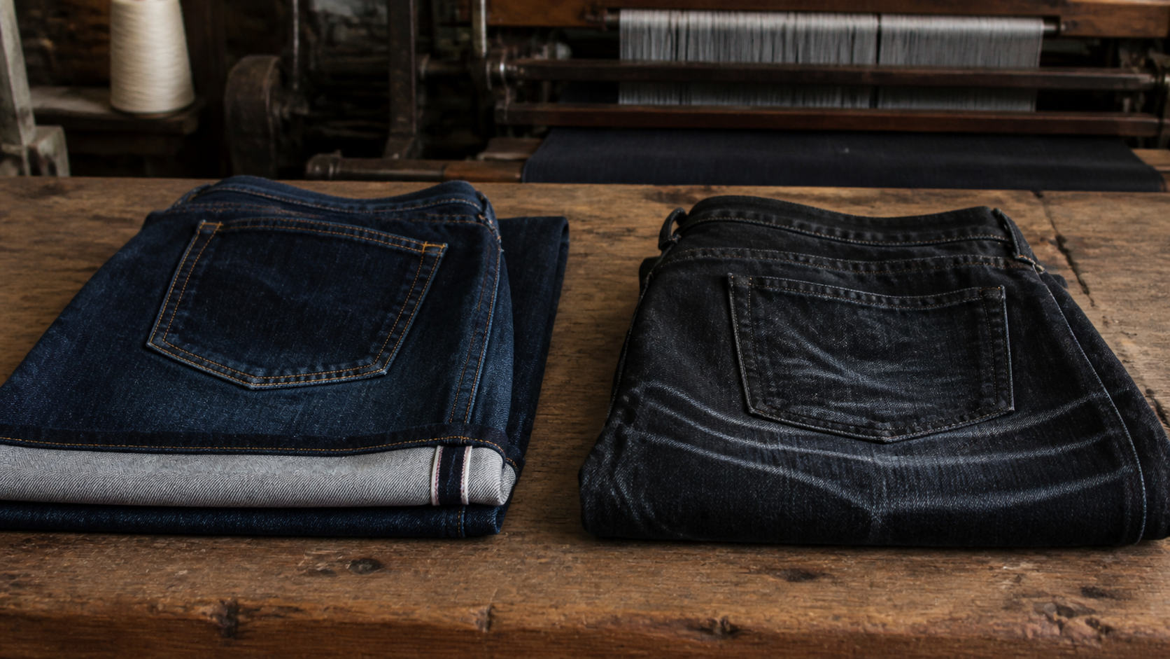 Selvedge vs Raw Denim shown in a practical side-by-side comparison