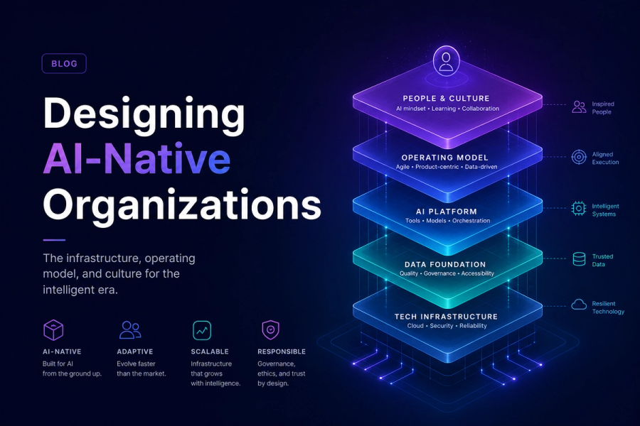 VERTU blog cover — ai-native-organization-infrastructure