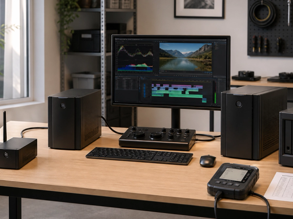 Three UPS sizes compared for router, workstation and NAS loads