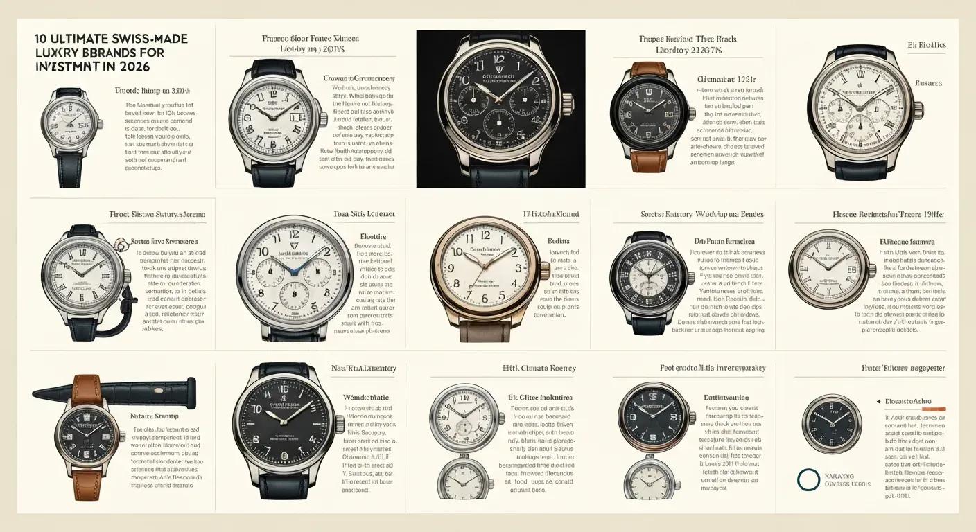 The Ultimate 10 Swiss-Made Luxury Watch Brands for Investment in 2026