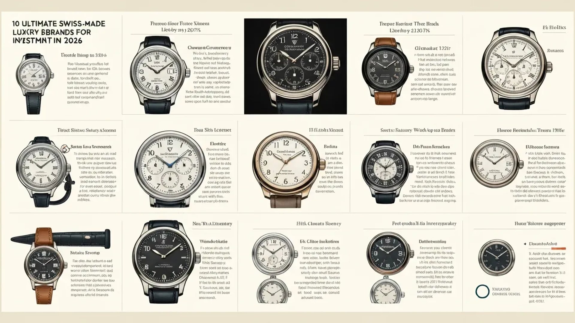 The Ultimate 10 Swiss-Made Luxury Watch Brands for Investment in 2026