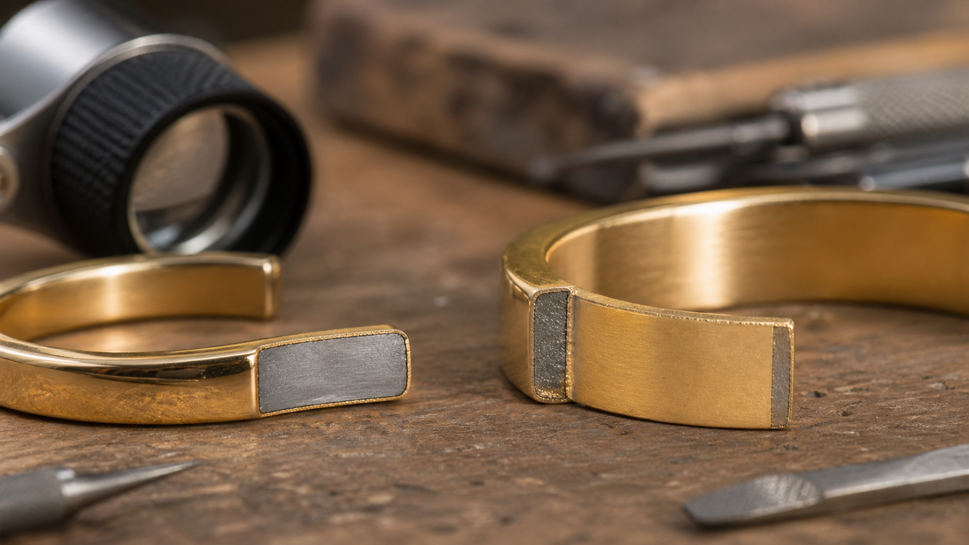Gold-Plated vs Gold-Filled Jewellery shown in a practical side-by-side comparison