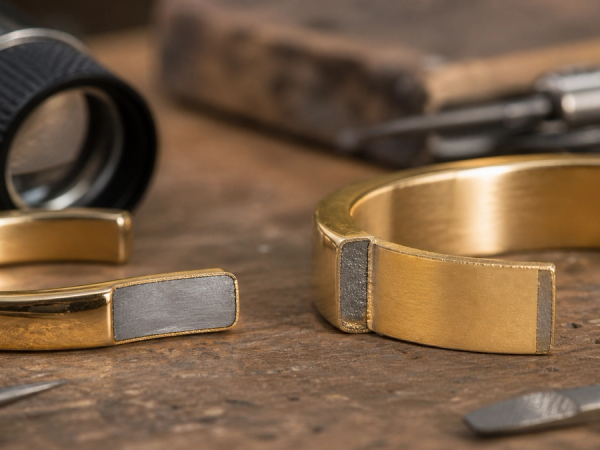 Gold-Plated vs Gold-Filled Jewellery shown in a practical side-by-side comparison