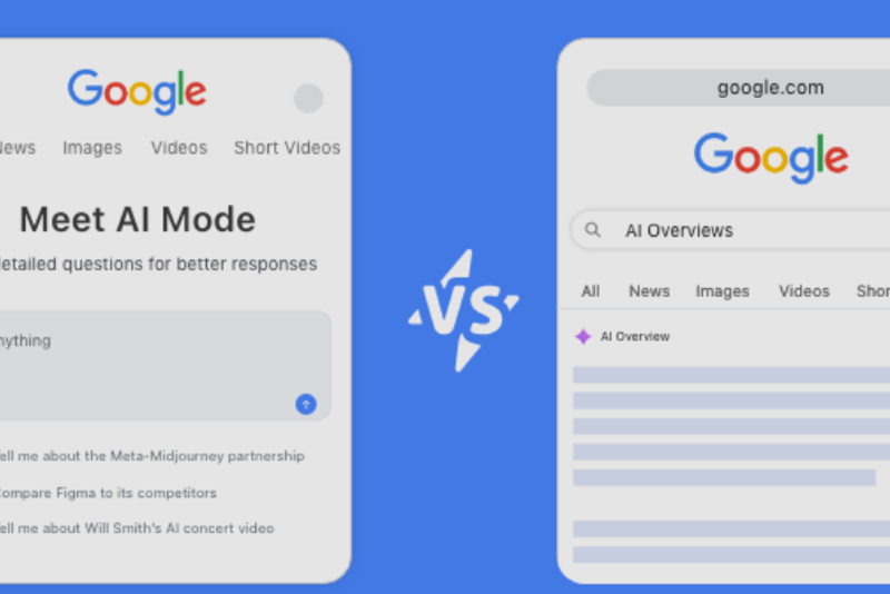Google AI Overviews vs. AI Mode: 2025 Search Systems Comparison