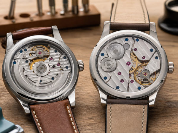 Automatic vs Manual-Wind Watch shown as a practical side-by-side comparison
