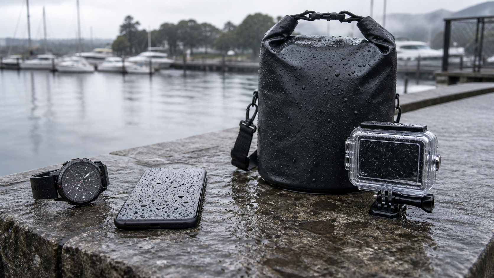 Water-Resistant vs Waterproof shown as a practical side-by-side comparison