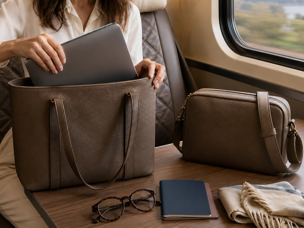 Tote Bag vs Shoulder Bag shown as a practical comparison
