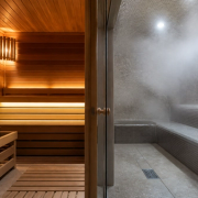Sauna vs Steam Room shown as a practical comparison