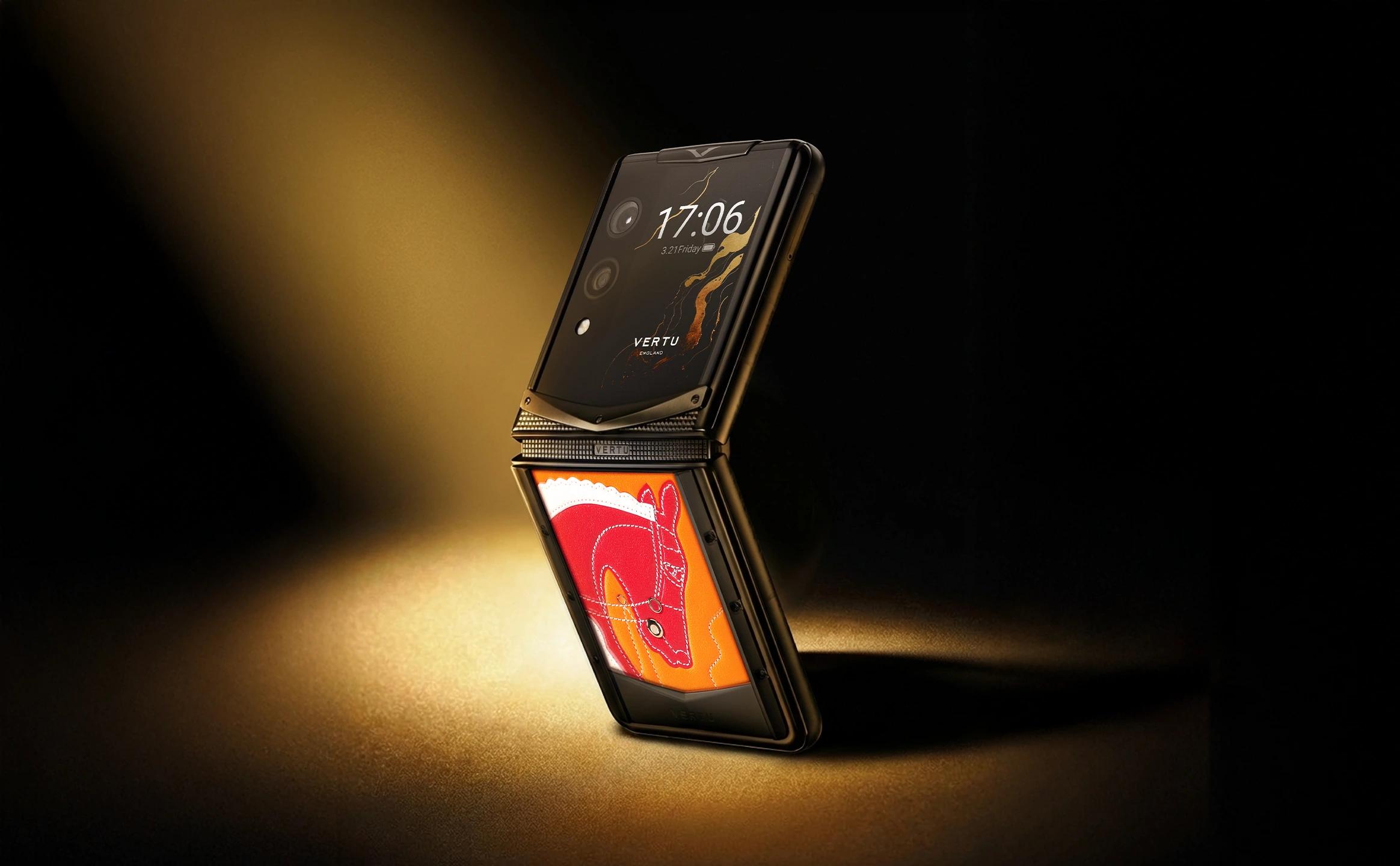 VERTU Quantum Flip Tricolor Horse: The Art of Leather Mastery