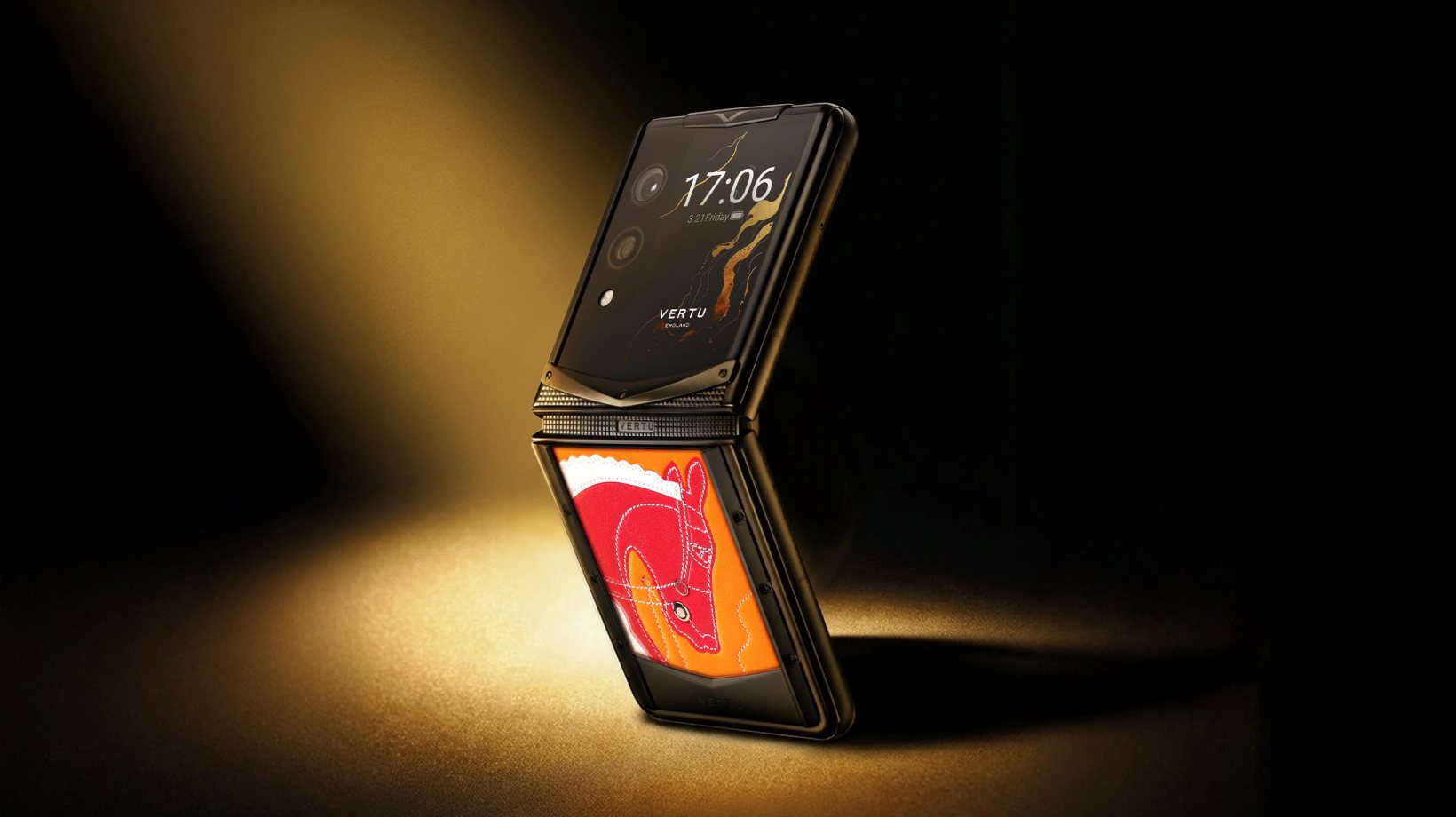 VERTU Quantum Flip Tricolor Horse: The Art of Leather Mastery