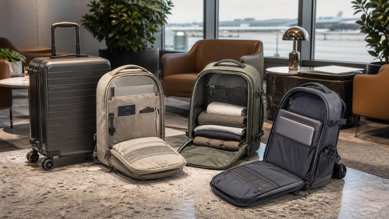 Best Luxury Travel Backpacks shown as a practical comparison
