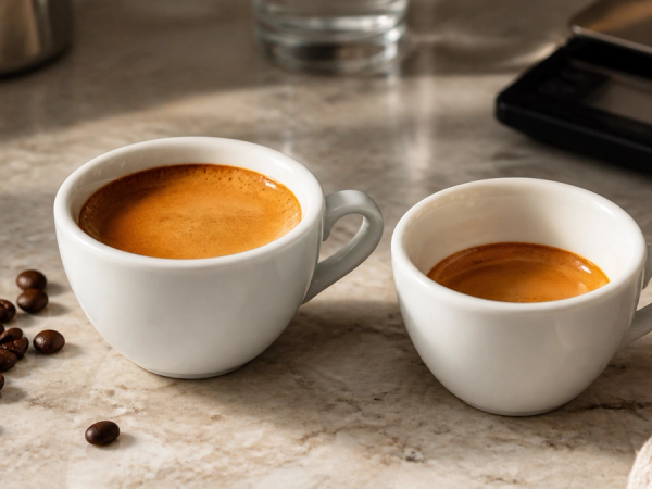 Espresso vs Ristretto shown as a practical side-by-side comparison
