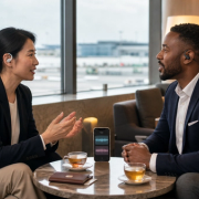 Editorial decision scene for AI Translation Earbuds: Where VERTU Phantom OWS Fits, illustrating the product category without depicting an exact VERTU configuration