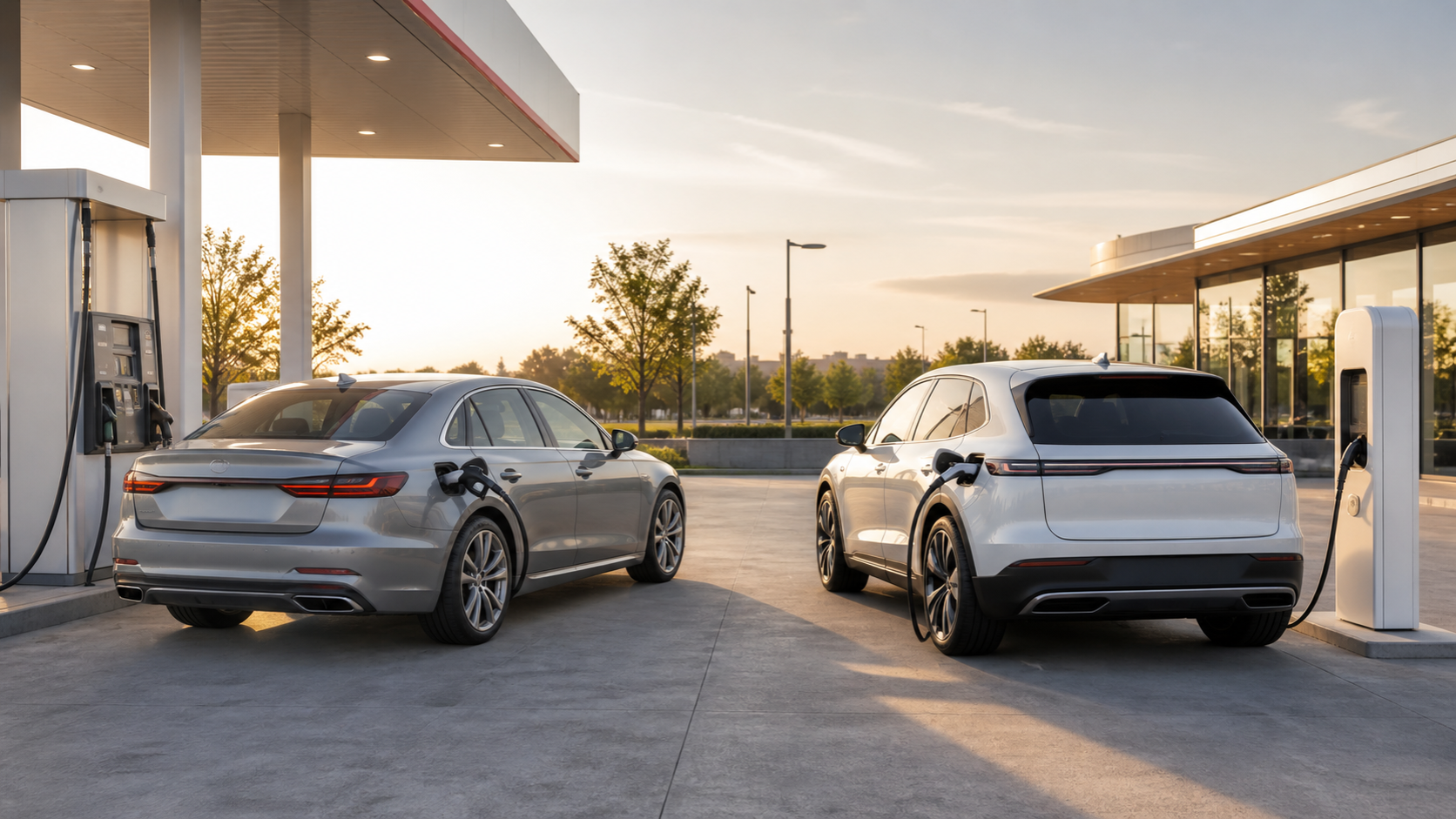 Hybrid vs Electric Car shown as a practical side-by-side comparison