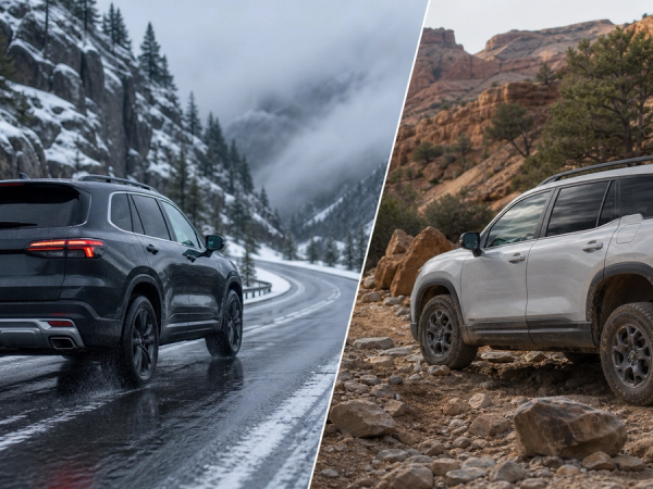 AWD vs 4WD shown as a practical comparison