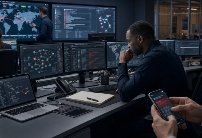 Security analyst containing an AI agent attack chain across identity, network and data controls