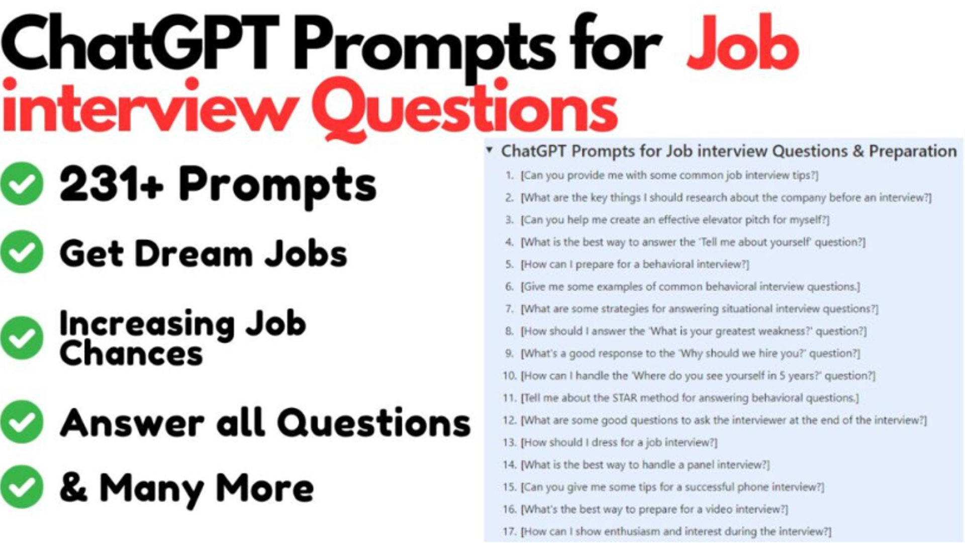Ultimate ChatGPT Prompts for Job Interviews Guide for 2025