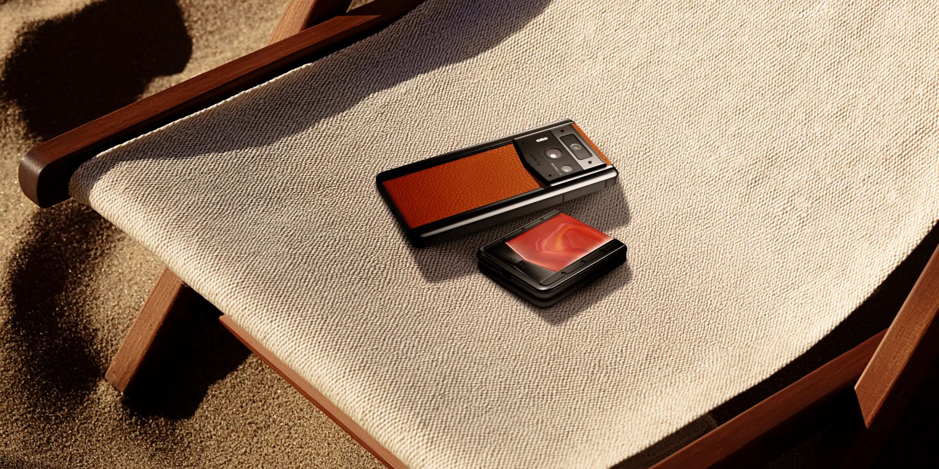 A high-end Android smartphone displaying its vibrant screen.