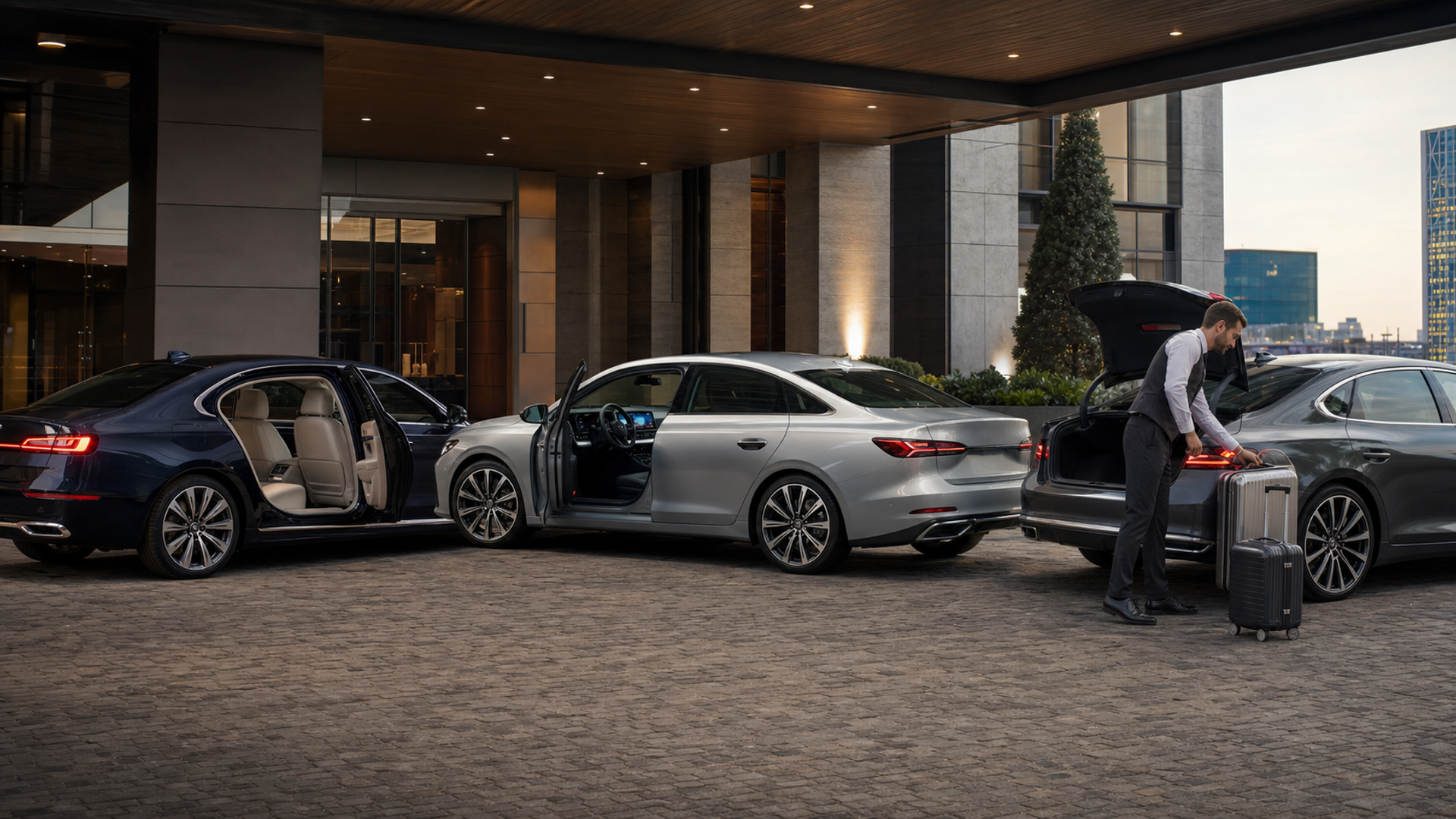 Three flagship luxury sedans compared for rear comfort, driver appeal and luggage use