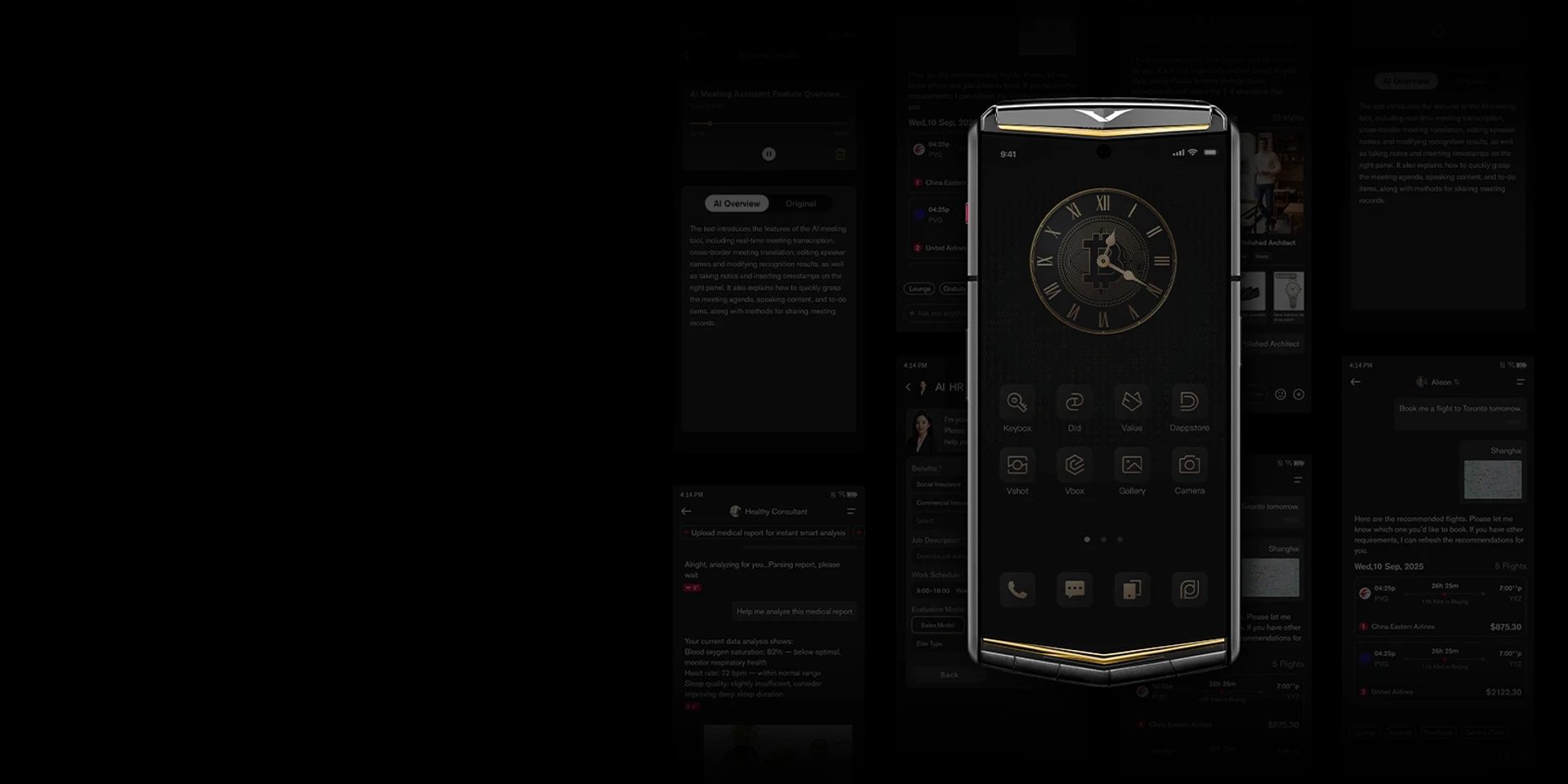A detailed view of the intricate craftsmanship of a luxury phone