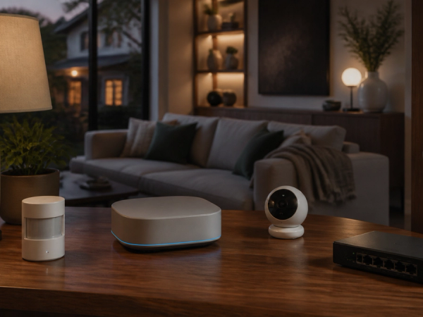 Connected-home hub coordinating privacy-conscious devices