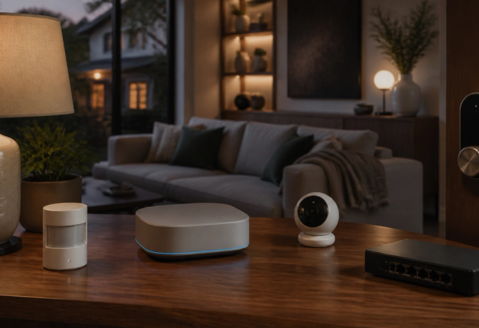 Connected-home hub coordinating privacy-conscious devices