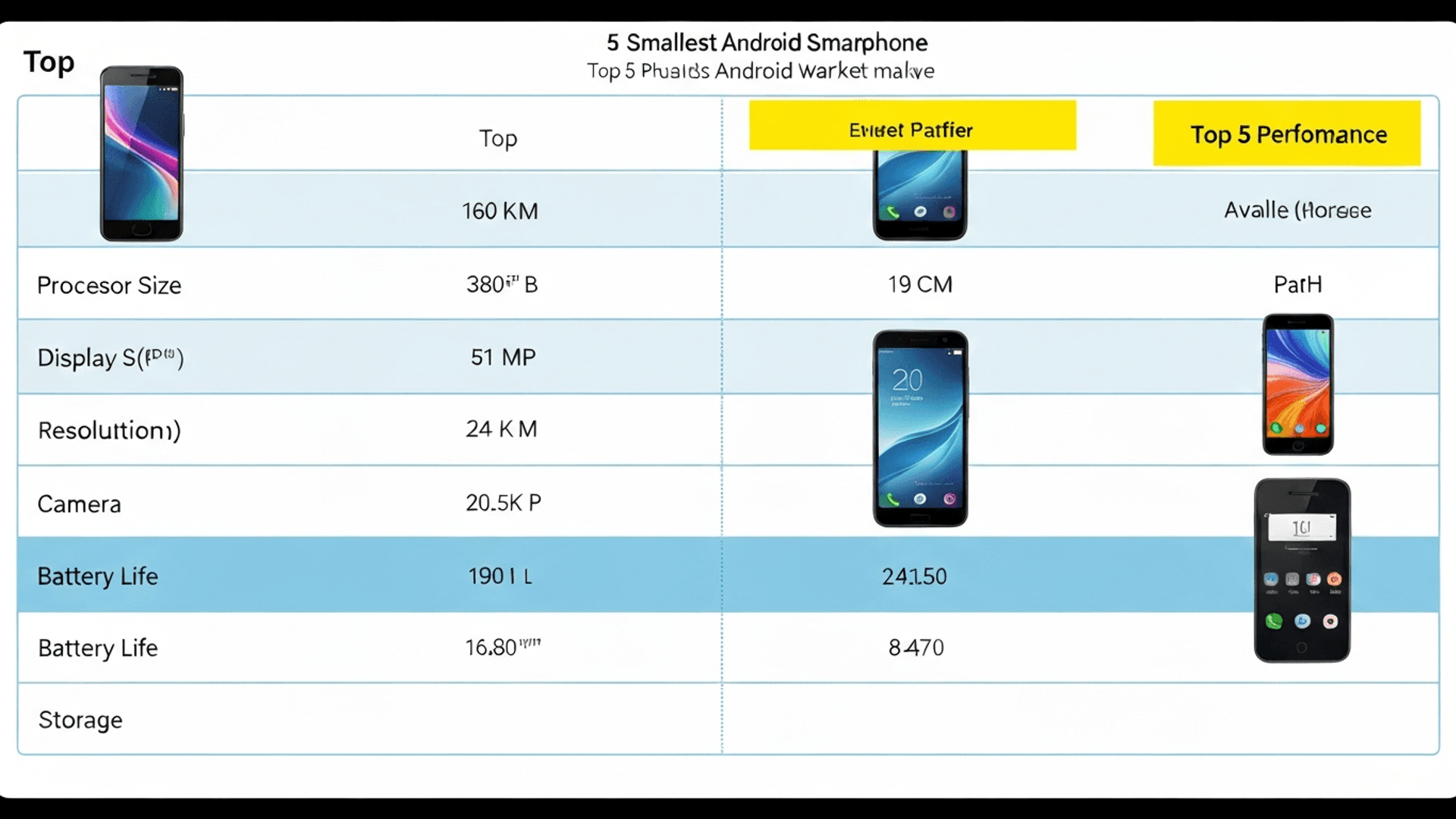 Best 5 small android smartphones rankings top list