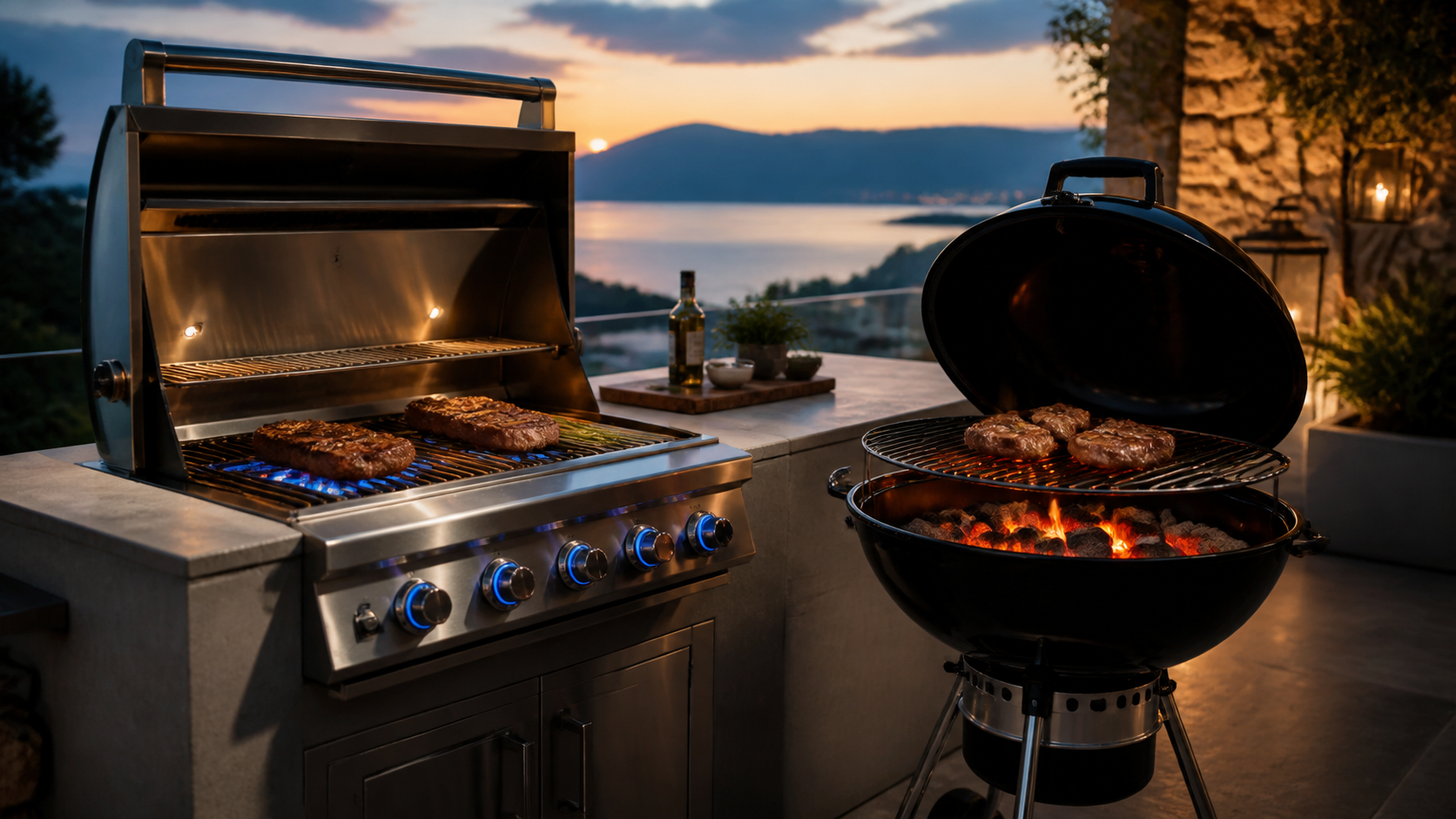 Gas vs Charcoal Grill shown as a practical comparison