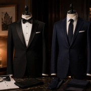 Tuxedo vs Suit shown as a practical comparison