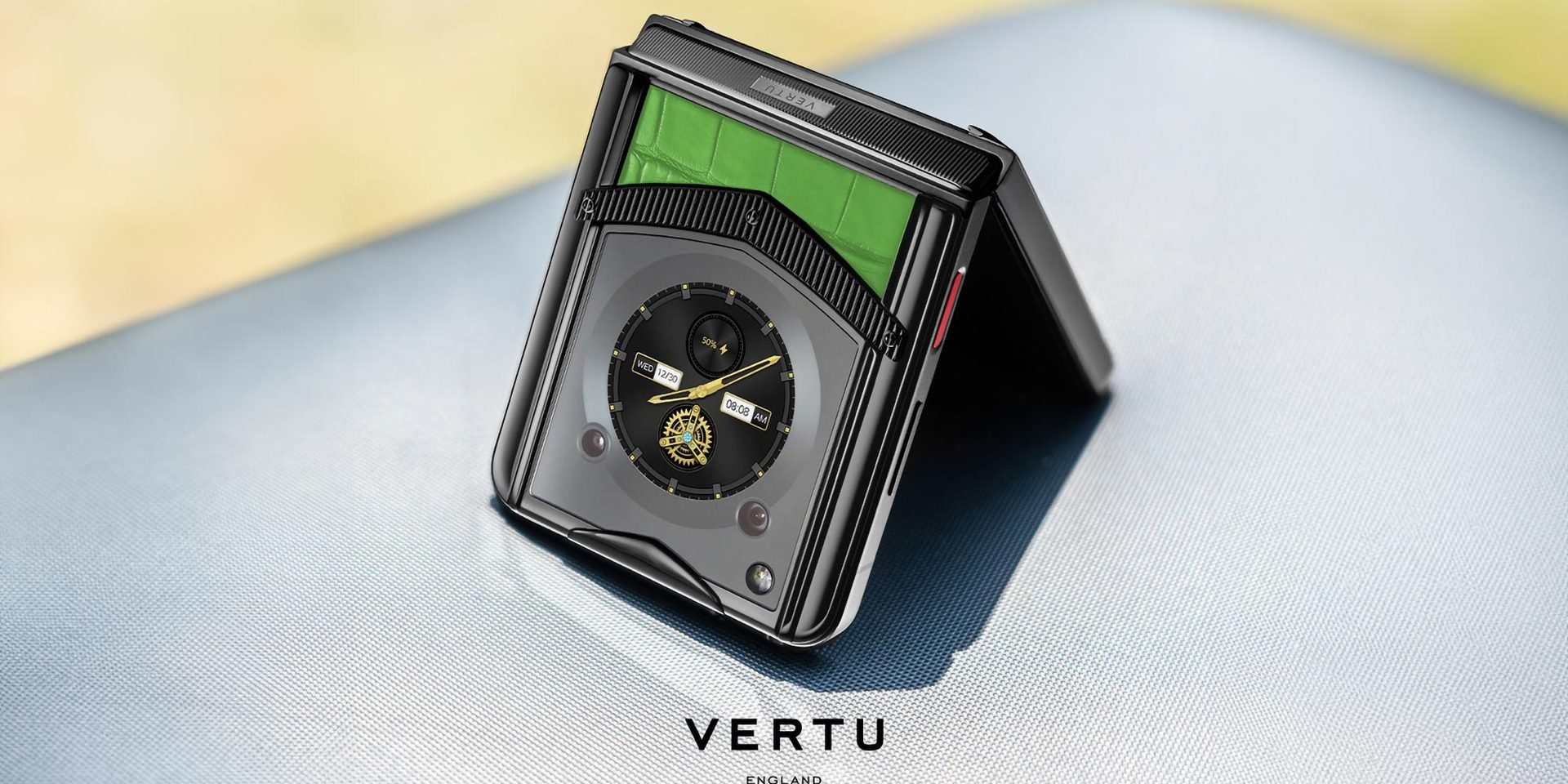 A sleek, modern Android phone showcasing its premium design and materials.