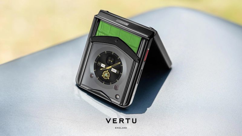 A luxury business smartphone with advanced security features on its screen.