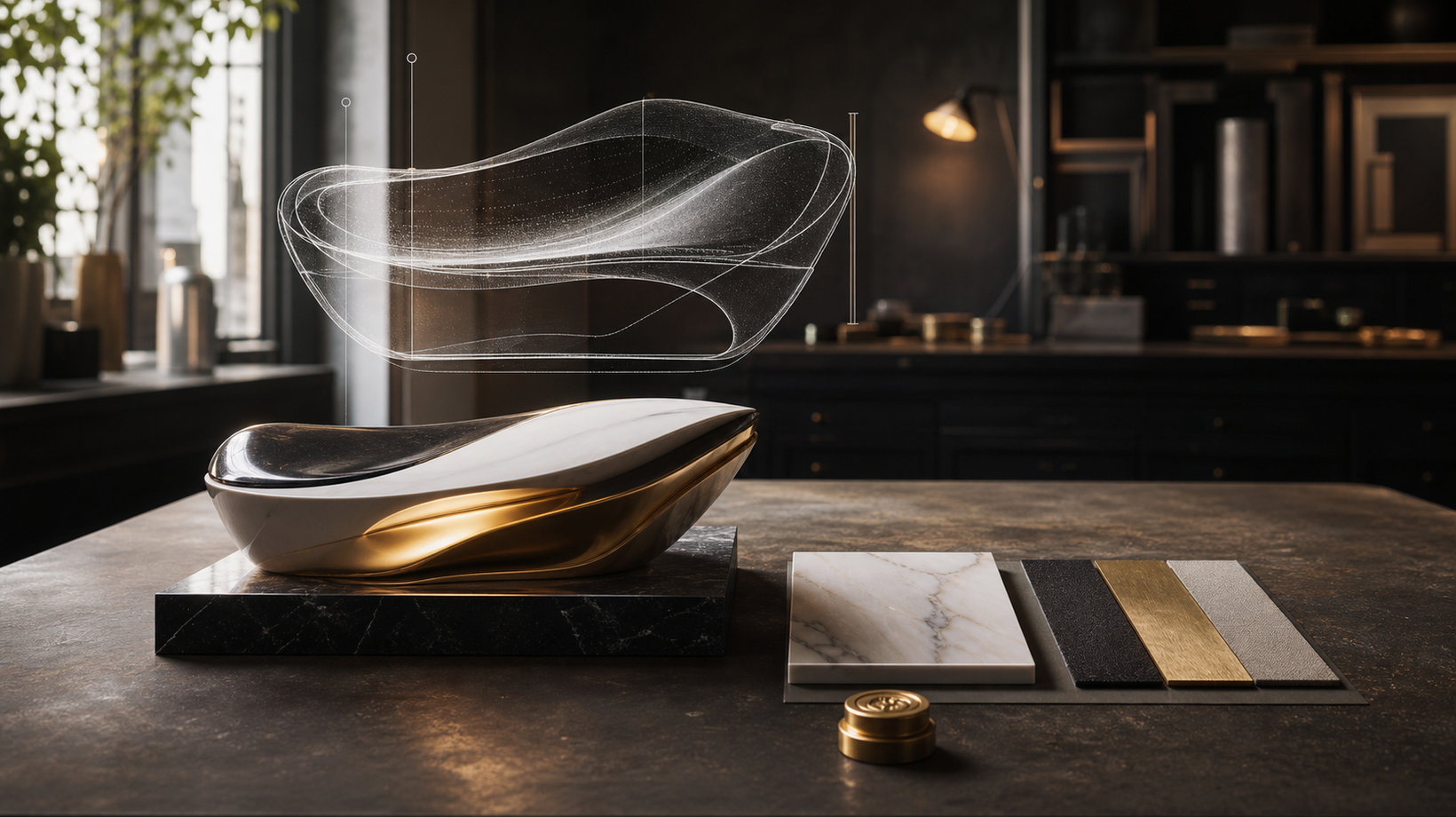 Editorial concept image separating a generated product visual from a verified physical source