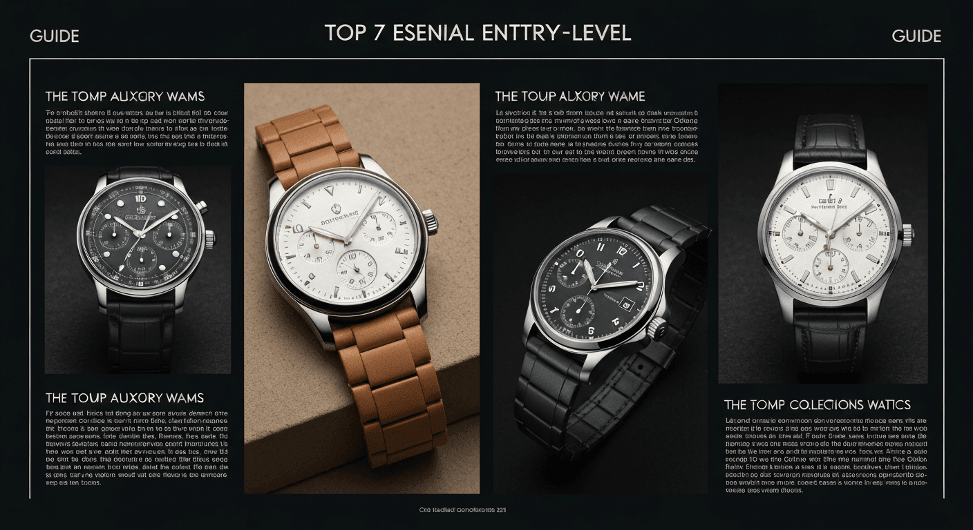Top 7 Essential Entry-Level Luxury Watches for New Collectors in 2026