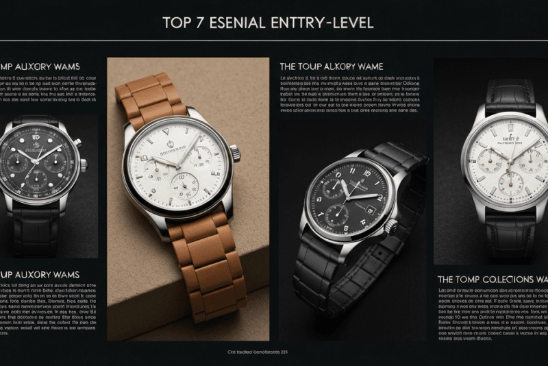 Top 7 Essential Entry-Level Luxury Watches for New Collectors in 2026
