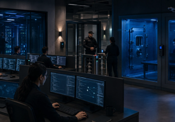 Defensive security team evaluating restricted AI patching inside an isolated test environment