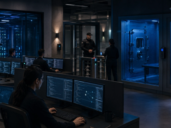 Defensive security team evaluating restricted AI patching inside an isolated test environment