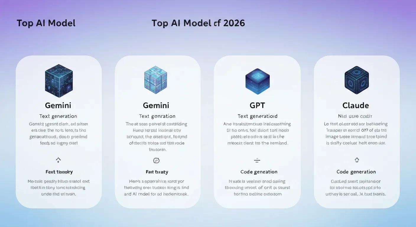 Best AI Models 2026: Gemini, GPT, Claude for Projects