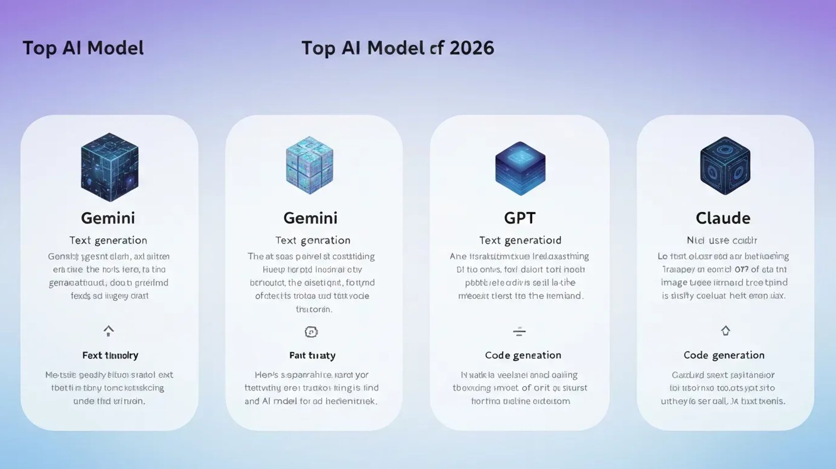 Best AI Models 2026: Gemini, GPT, Claude for Projects