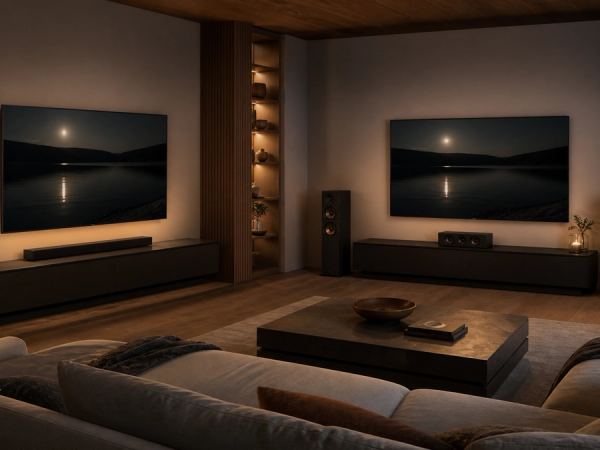 Soundbar vs Speakers shown in a practical side-by-side comparison
