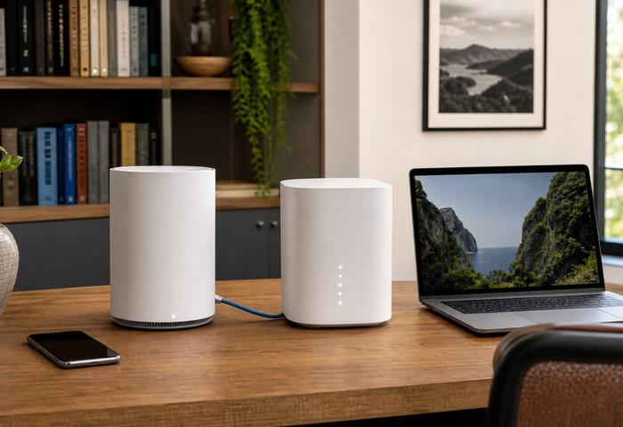 Wi-Fi 7 vs Wi-Fi 6E shown as a practical comparison