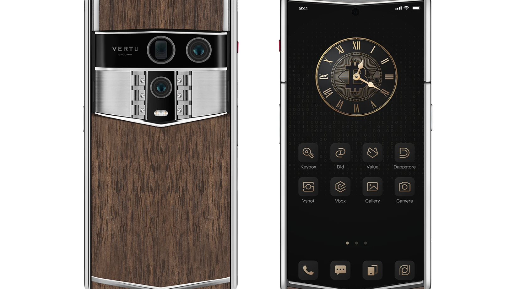 VERTU Agent Q Solid Walnut Edition – Exclusive Natural Wood Masterpiece
